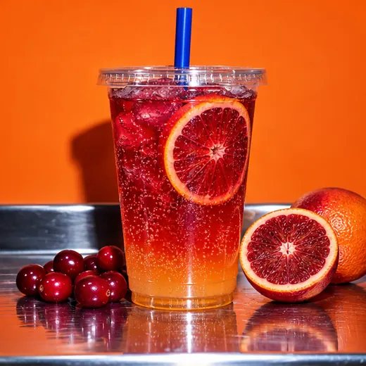 Cranberry Blood Orange Fizz