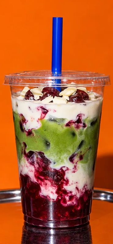 Black Cherry White Chocolate Matcha
